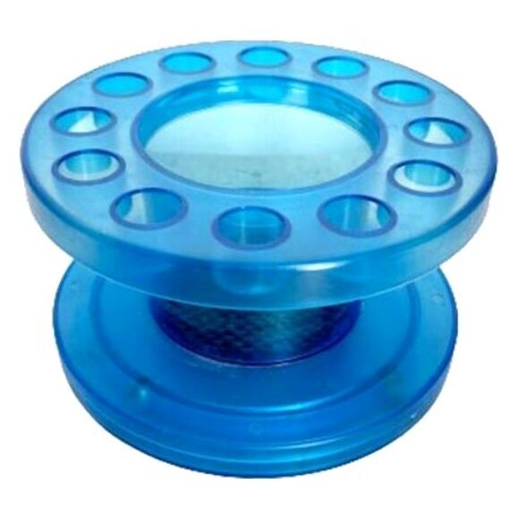 Rotating Organizer Blue Plastic Kitchen Crafts Utensils Pens Pencils Makeup - Picture 1 of 4